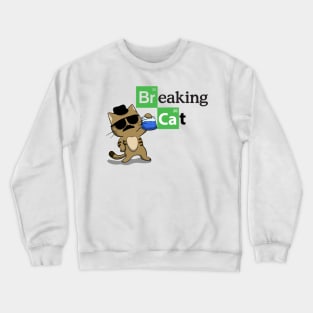 Breaking Cat Crewneck Sweatshirt